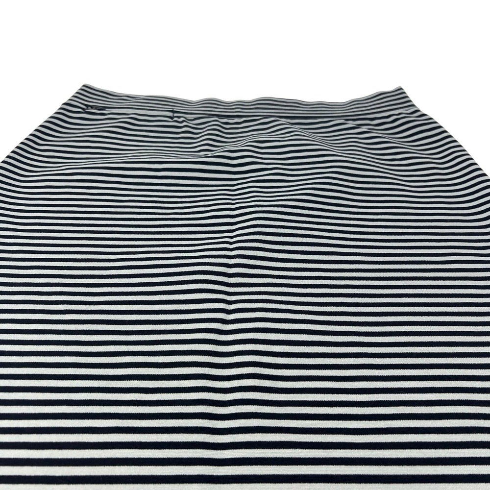 Toad & Co L PASEO Black Gray Stripe Stretchy Pull On Women's Skirt Outdoors Camp